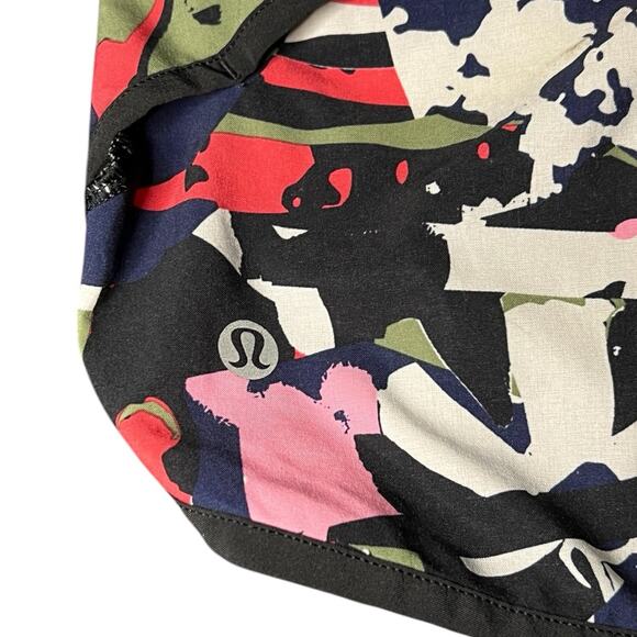 Lululemon Women’s Speed Short Pop Cut Boom Juice Multi Black Size 6 Abstract Gym - Picture 7 of 7